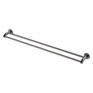 Kaya Double Towel Rail, 900mm, Gun Metal